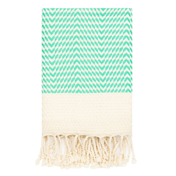 Mykonos Turkish Hand Towel Set of 2 - 40x19 Inches 100% Pure Cotton