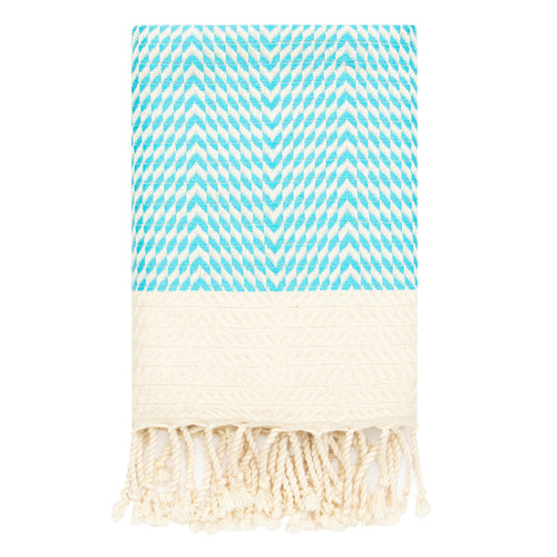 Mykonos Turkish Hand Towel Set of 2 - 40x19 Inches 100% Pure Cotton