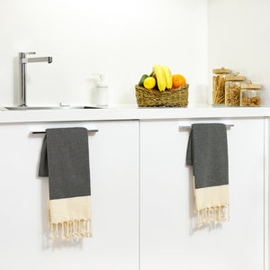 Mykonos Turkish Hand Towel Set of 2 - 40x19 Inches 100% Pure Cotton Exclusive