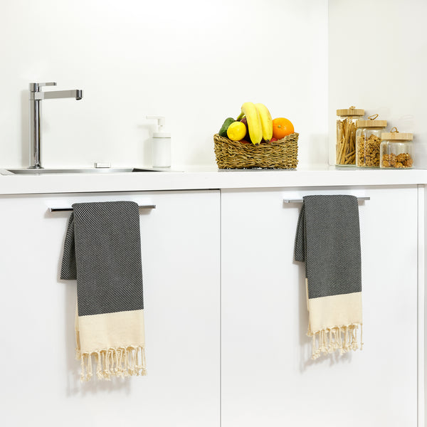 Mykonos Turkish Hand Towel Set of 2 - 40x19 Inches 100% Pure Cotton Exclusive