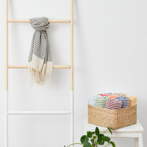 Mykonos Turkish Hand Towel Set of 2 - 40x19 Inches 100% Pure Cotton