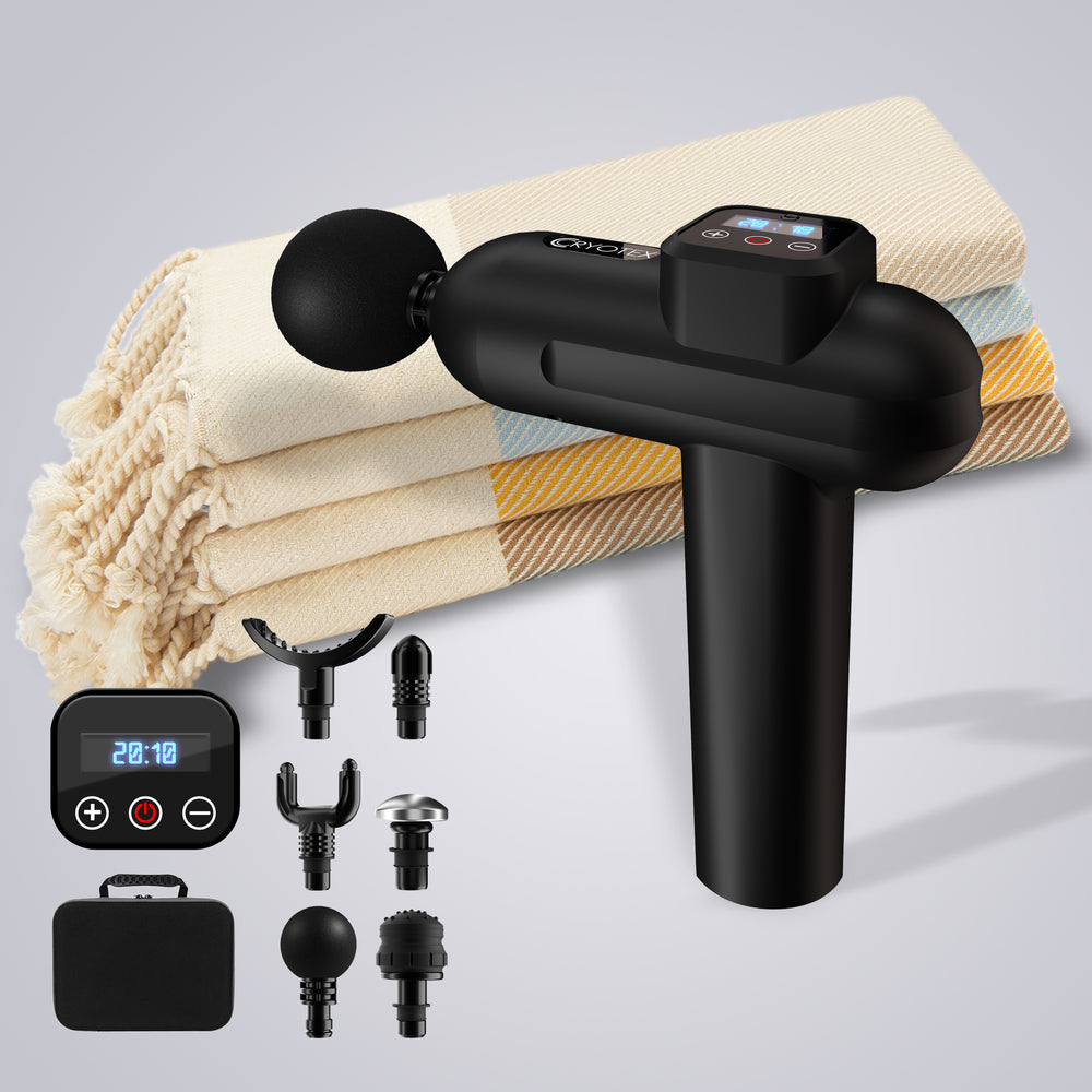 Cryotex Massage Gun v3 - Includes 4 Free Towels