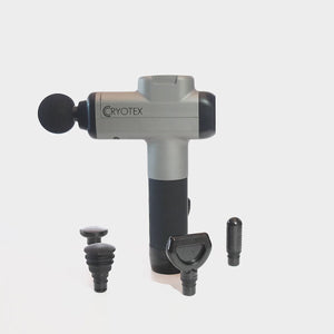 Cryotex massage gun with attachments